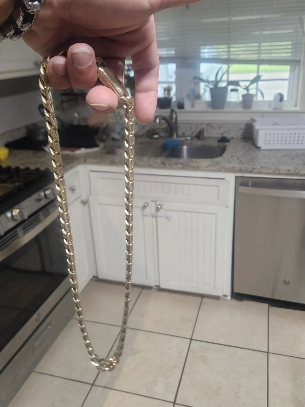 14k Gold Plated Monaco Gold Cuban Links Chain 14.3mm 24